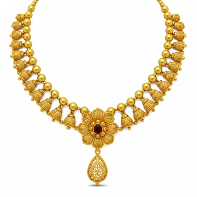 Bridal Gold Necklace Design