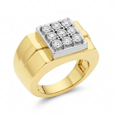 Engagement Mens Ring Designs In Gold