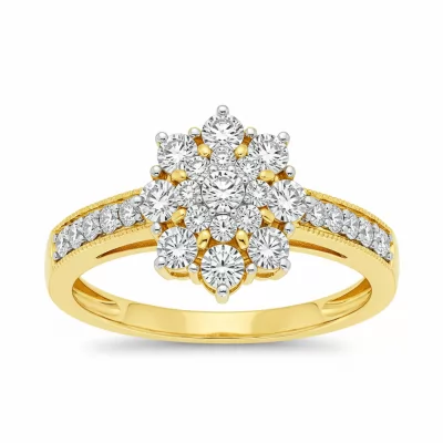 Flower Ring Design Gold