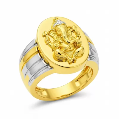 Ganesh Gold Rings For Men
