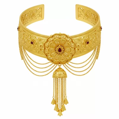 Gold Kanthi Necklace Design