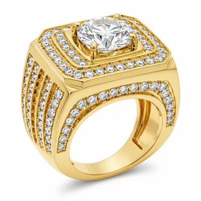 Heavy Gold Ring Design For Men