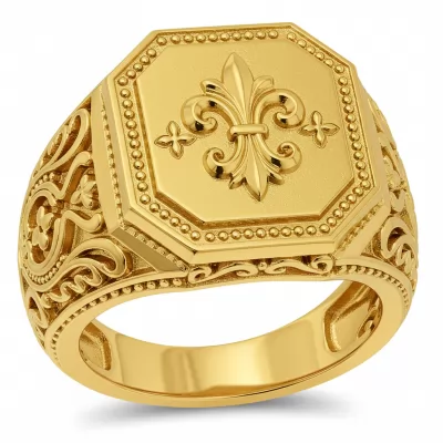 Light Weight Gold Ring For Men