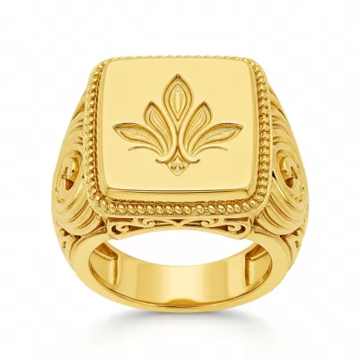 Load Shiva Gold Ring For Men