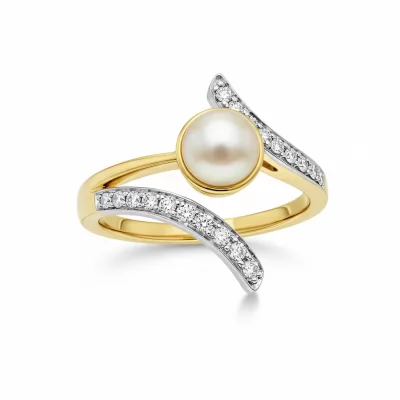 Moon Stone Gold Ring For Women 22 Karat Gold
