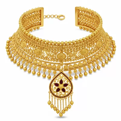 Wedding Gold Long Necklace Designs